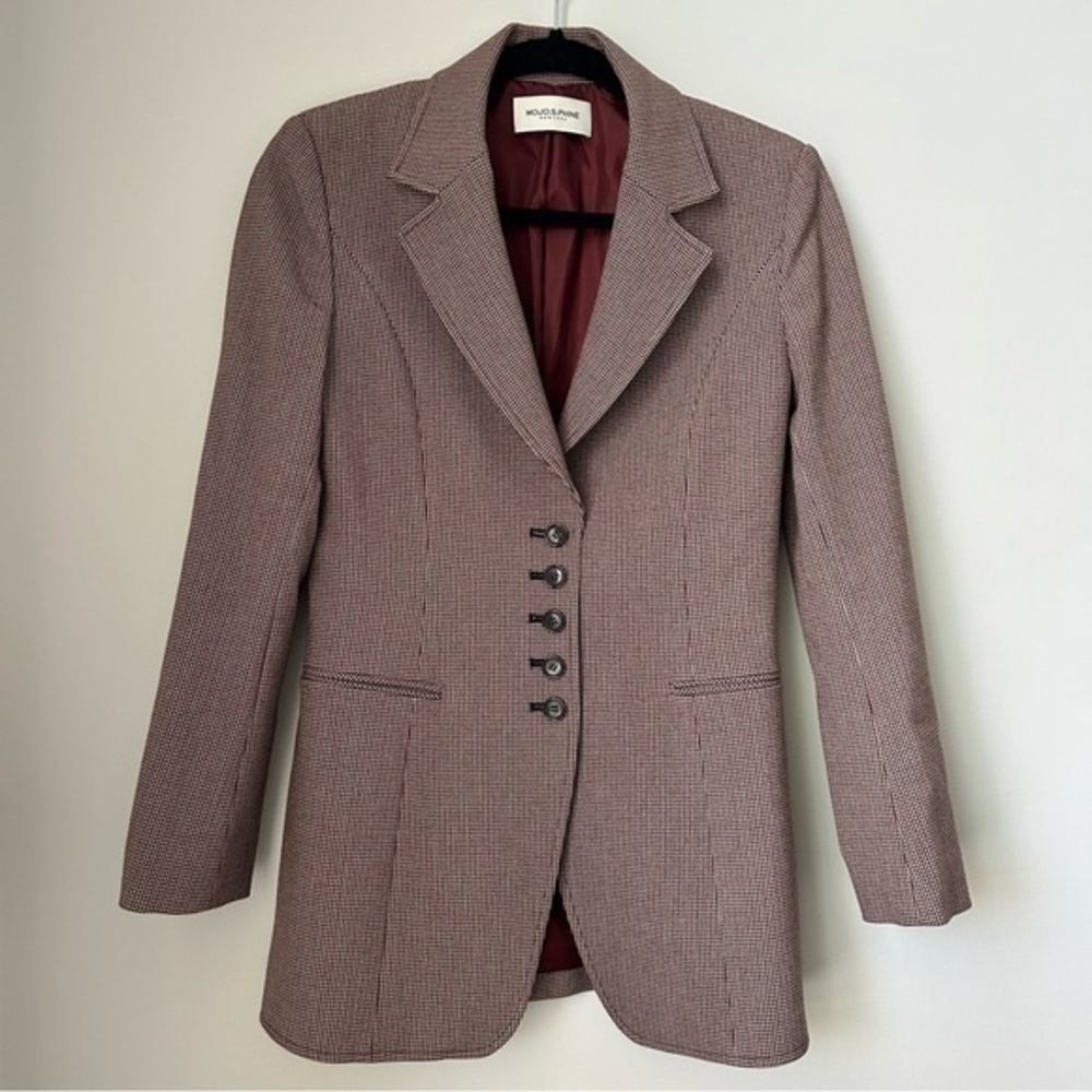 Mojo S Phine Houndstooth Blazer